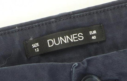 Womens UK Size 12 Dunnes Regular Fit Chino Blue Trousers