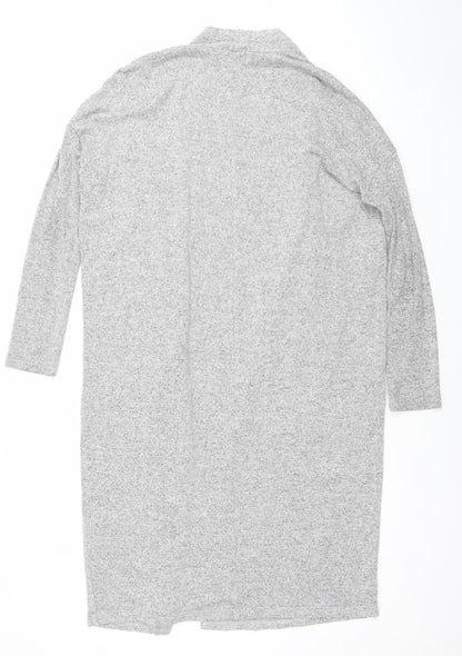 Womens UK Size 10 Apricot Grey Cardigan Jumper