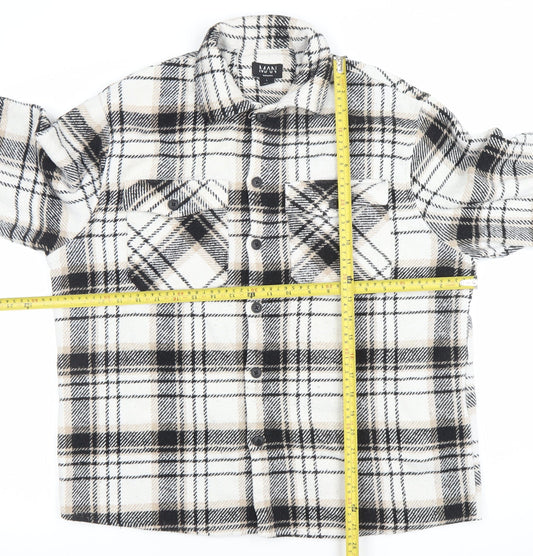 Mens UK Size L boohooMAN Multicoloured Shacket