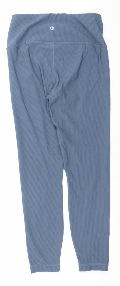 Womens UK Size S 90 Degree Athletic Fit Leggings Blue Leggings