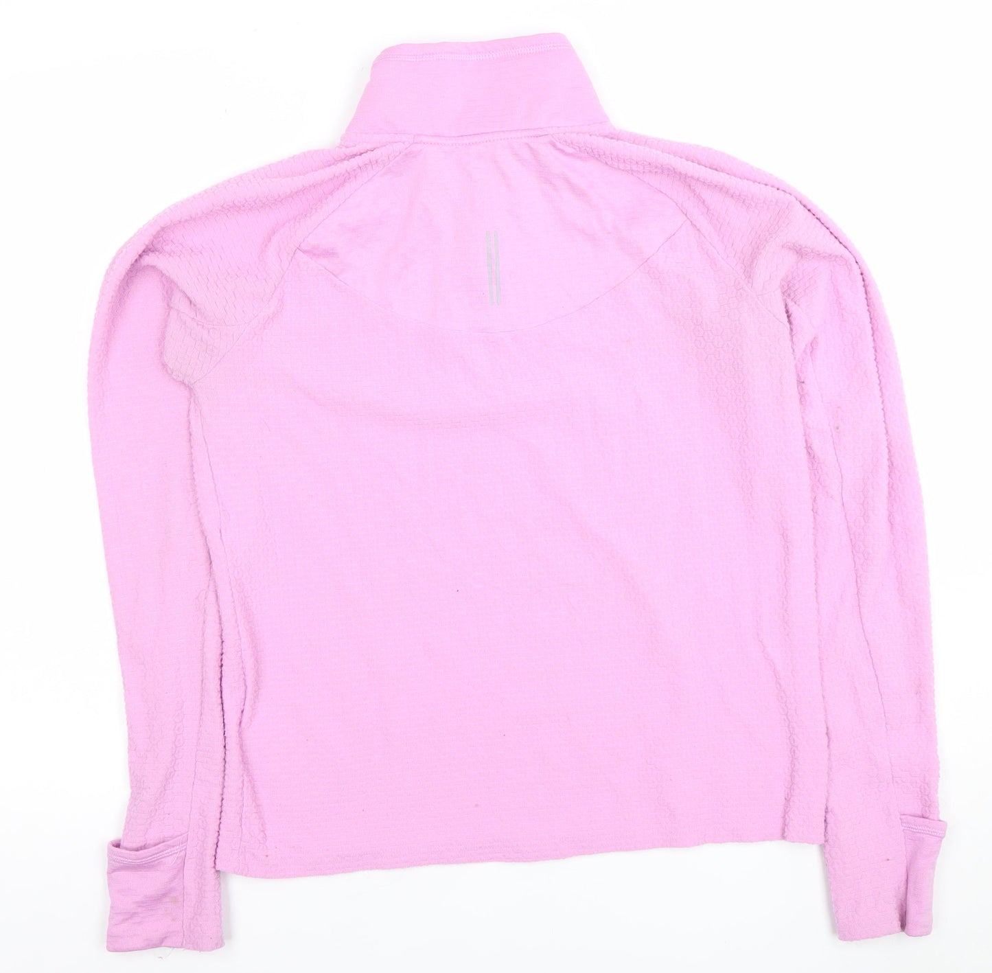 Nike Women's Pink Dri-FIT 1/4 Zip Long Sleeve Pullover Top Size S