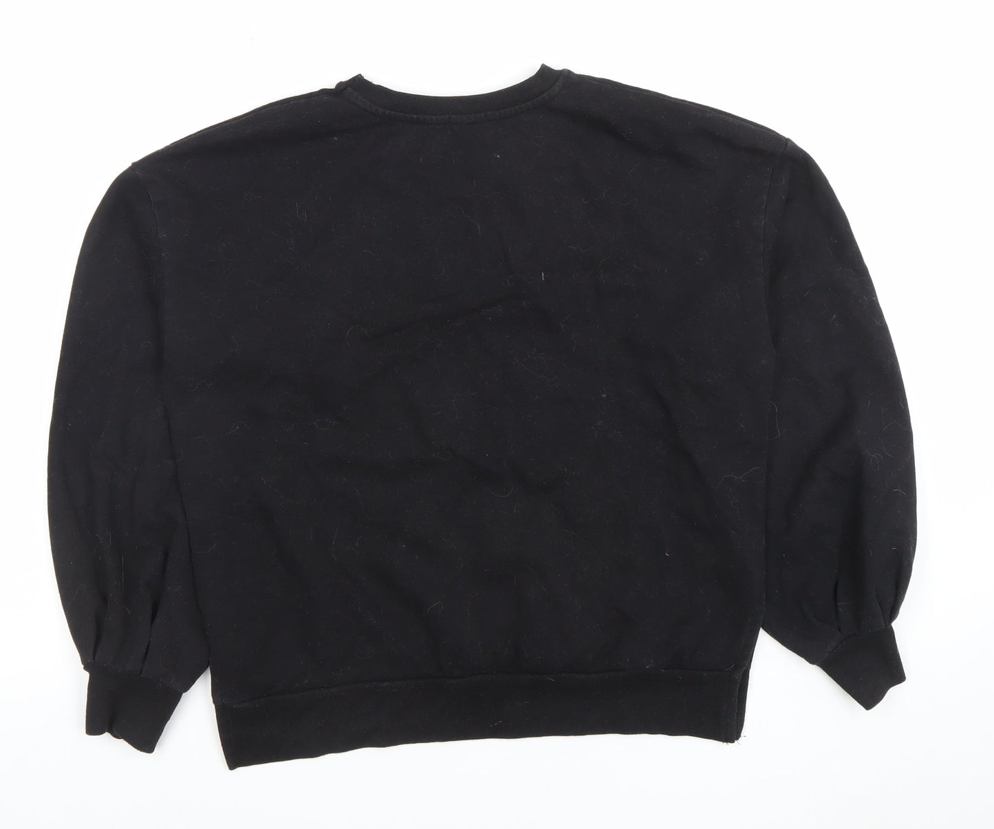 Womens UK Size S Stradivarius Black Pullover Sweatshirt