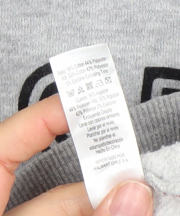 George Women’s Grey Polka Dot Pudsey Power Hoodie Size 14