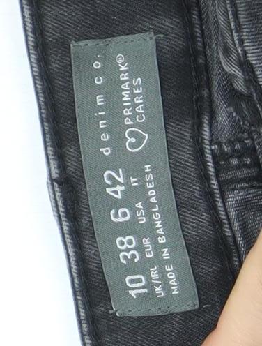 Primark Women’s Black Skinny Jeans Size 10 Stretch Denim Slim Fit