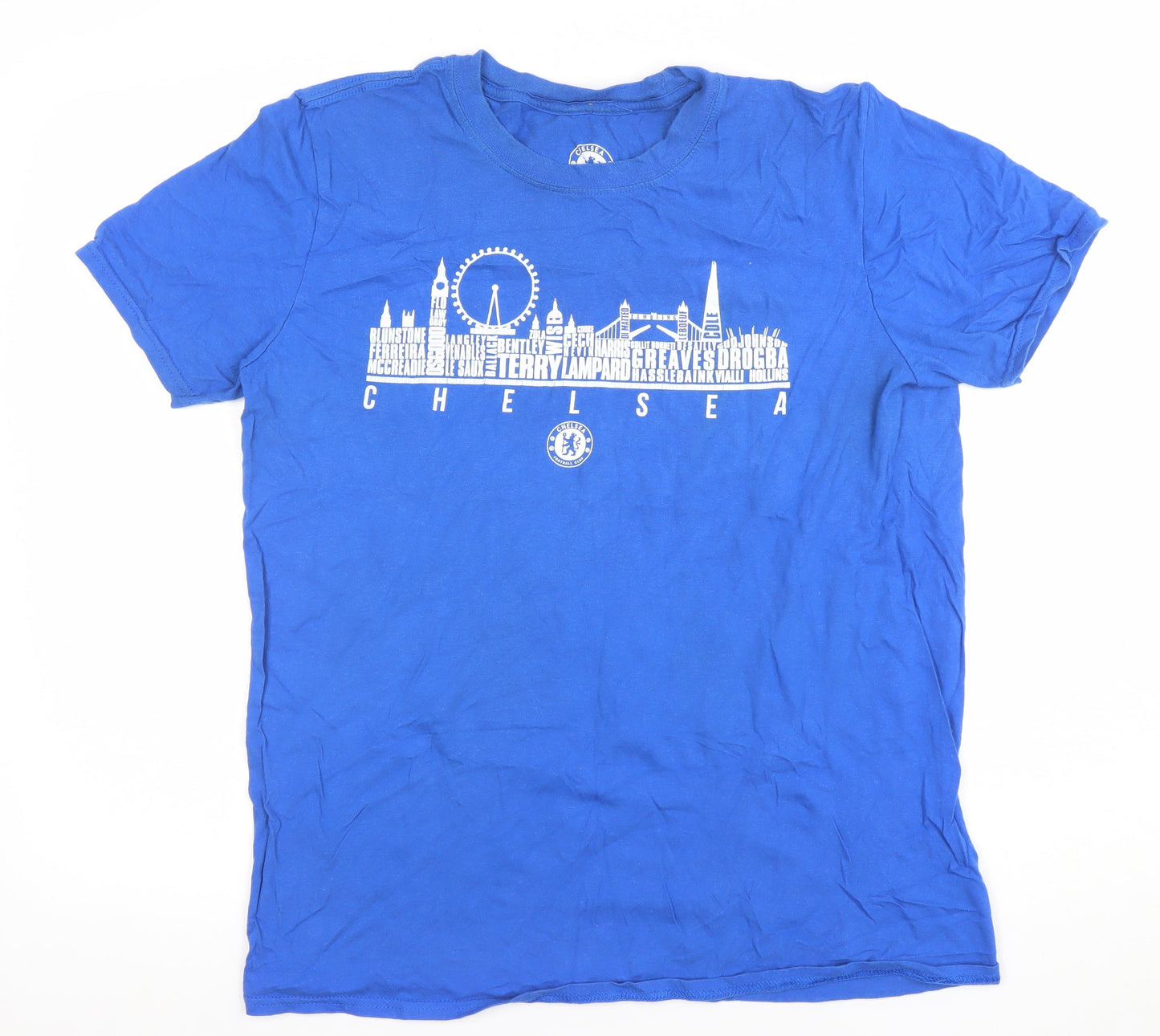 Mens UK Size L Chelsea Football Club Blue  T-Shirt