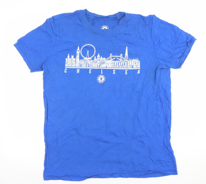 Mens UK Size L Chelsea Football Club Blue  T-Shirt