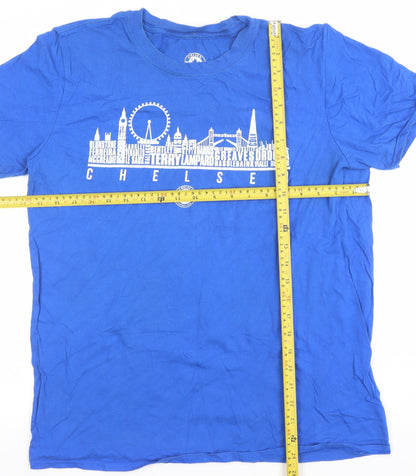 Mens UK Size L Chelsea Football Club Blue  T-Shirt