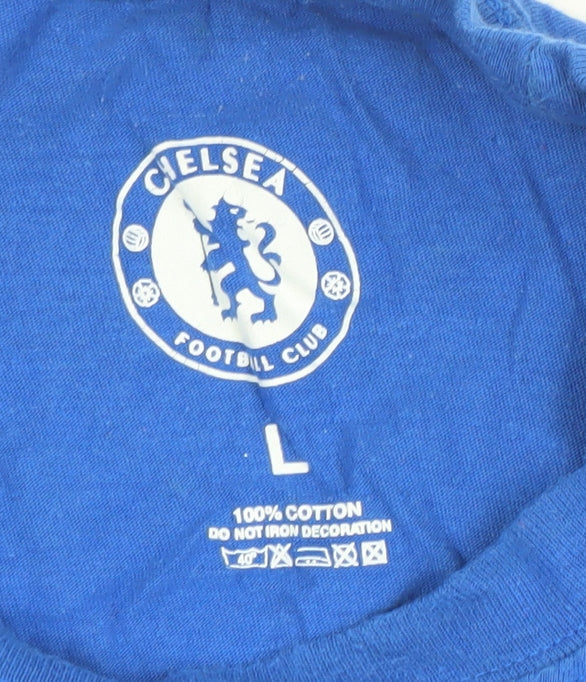 Mens UK Size L Chelsea Football Club Blue  T-Shirt
