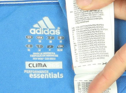 Adidas Men's Blue Clima365 Performance T-Shirt Size L