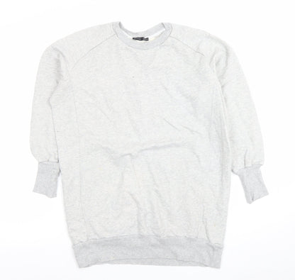 Womens UK Size 8 Zara Grey Pullover Sweatshirt