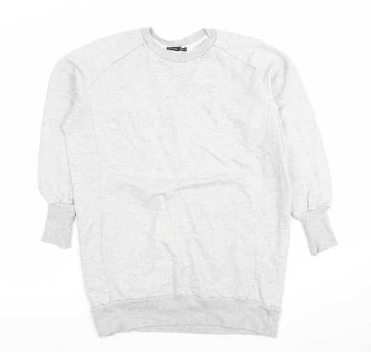 Womens UK Size 8 Zara Grey Pullover Sweatshirt