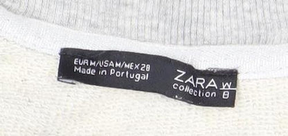 Womens UK Size 8 Zara Grey Pullover Sweatshirt