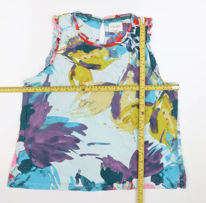 Womens UK Size 14 NEXT Multicoloured Basic Blouse