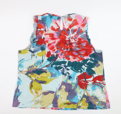 Womens UK Size 14 NEXT Multicoloured Basic Blouse