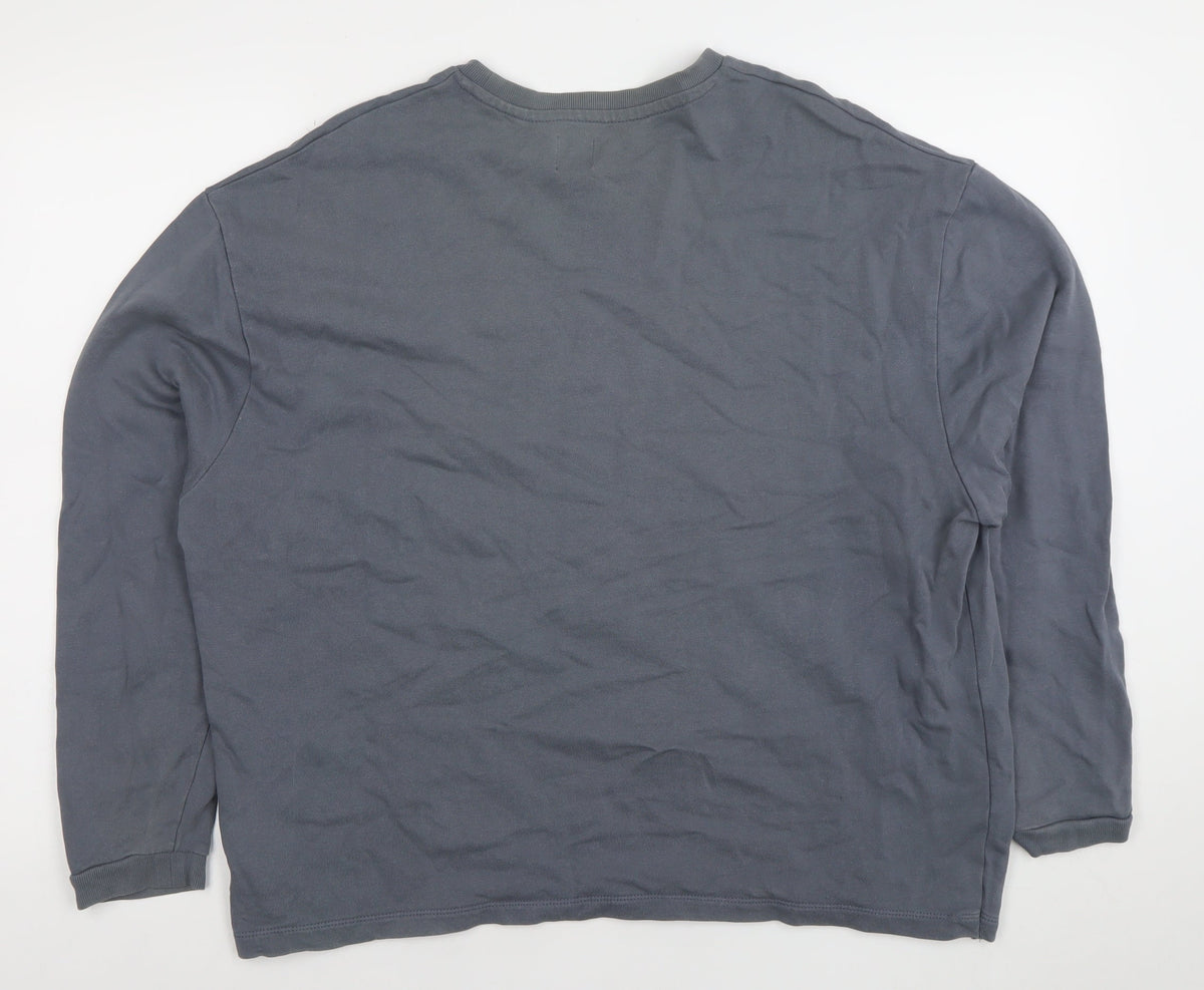 Mens UK Size M ASOS Blue Pullover Sweatshirt