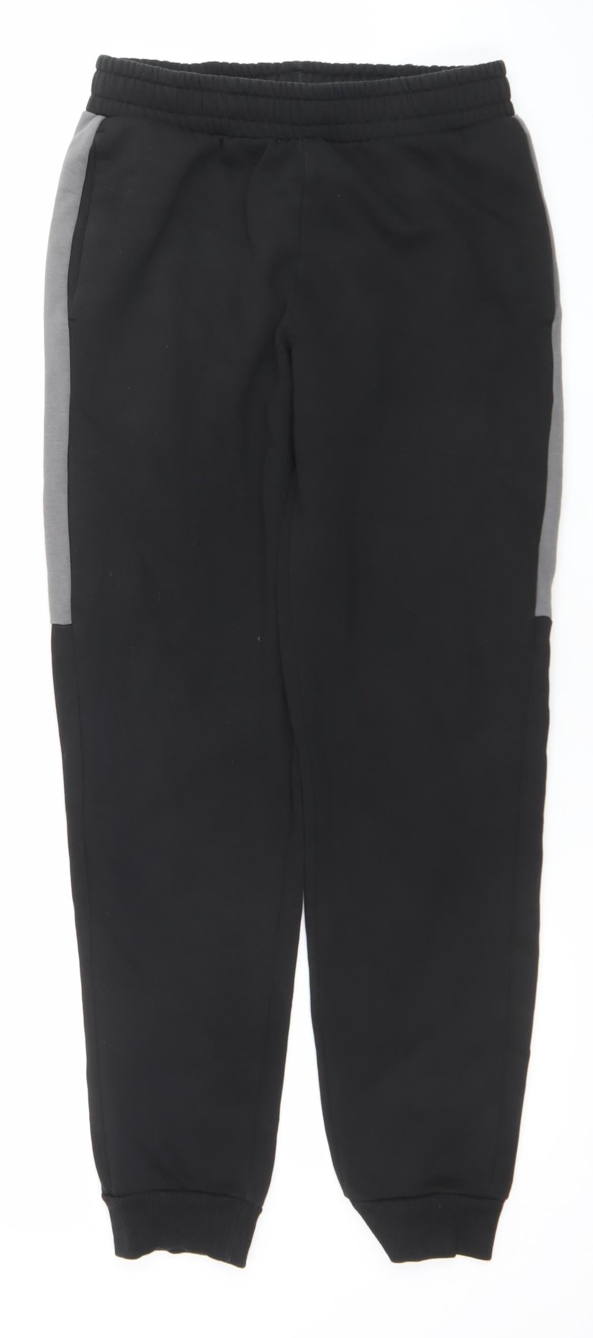 Puma Mens Black Small Jogger Tapered Sweatpants Activewear Trousers