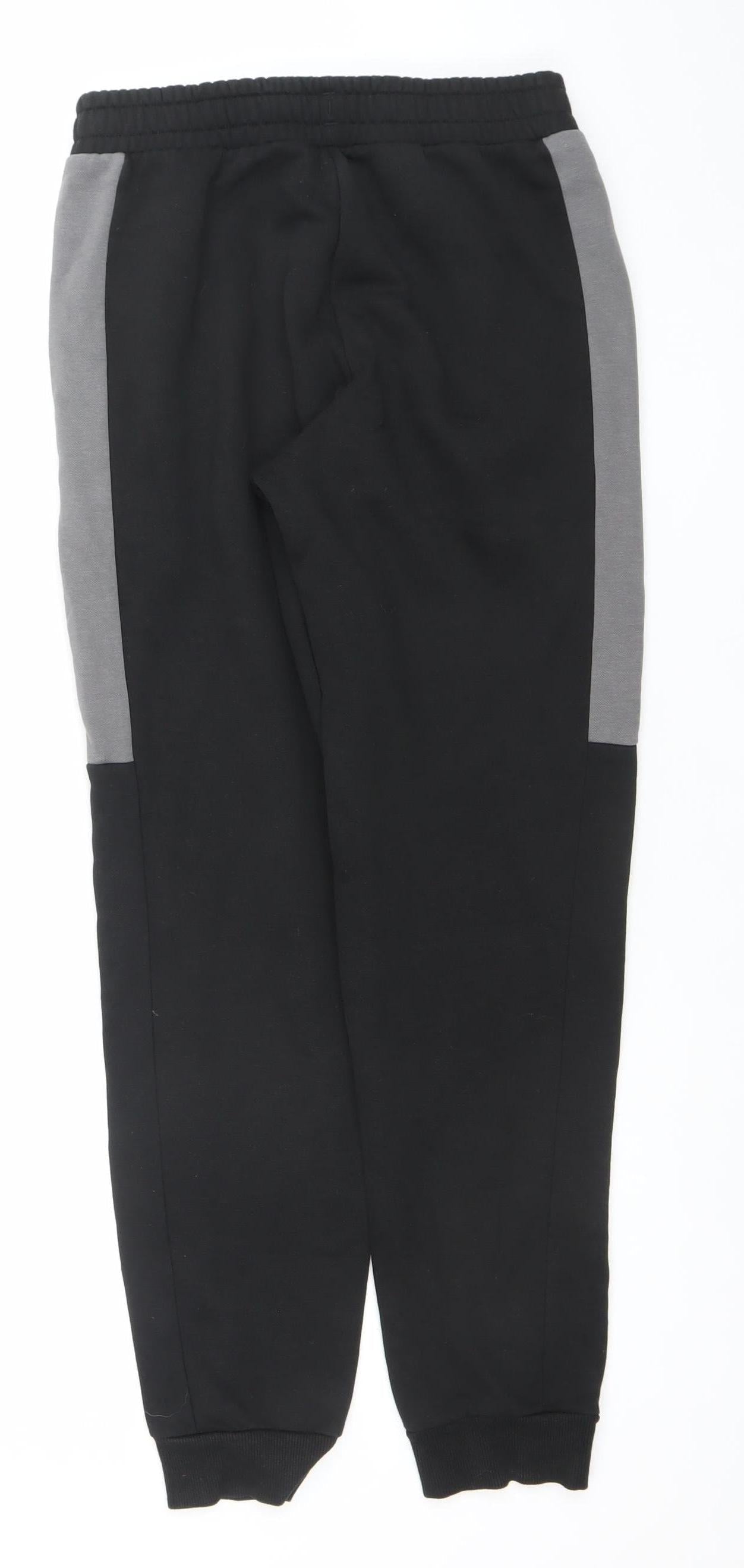 Puma Mens Black Small Jogger Tapered Sweatpants Activewear Trousers