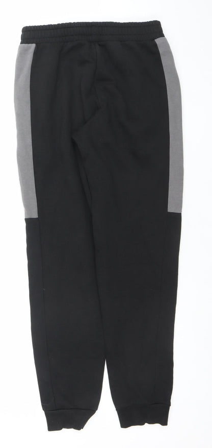 Puma Mens Black Small Jogger Tapered Sweatpants Activewear Trousers