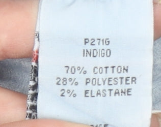 Cotton Traders Women Blue Size 14 Straight Leg Stretch Jeans