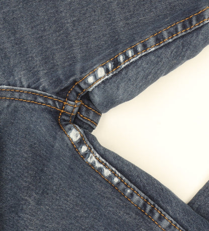 Cotton Traders Women Blue Size 14 Straight Leg Stretch Jeans