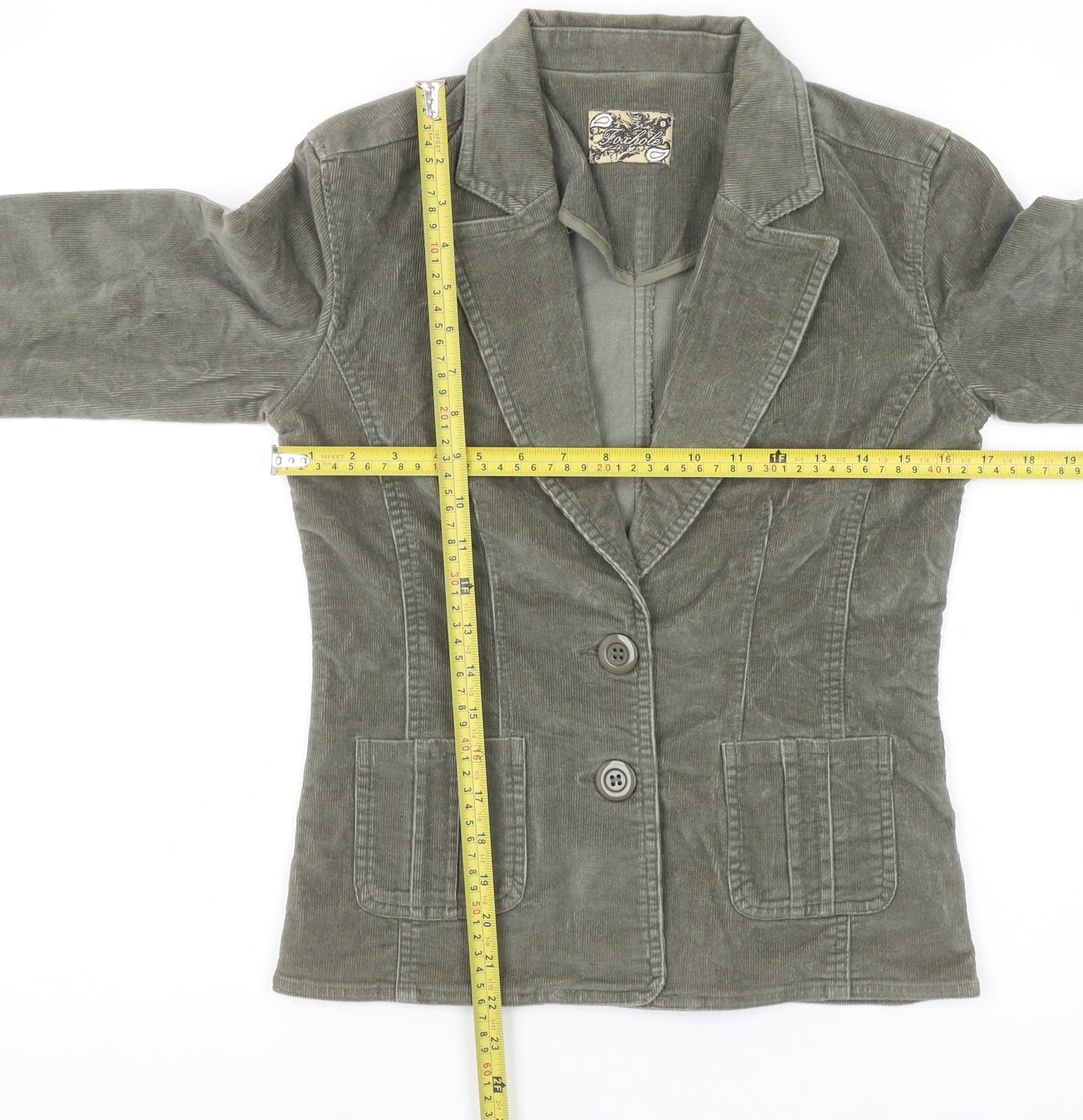 Womens UK Size 8 Foxhole Regular Beige Blazer