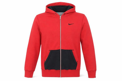 Mens UK Size M Nike Red Full Zip Hoodie