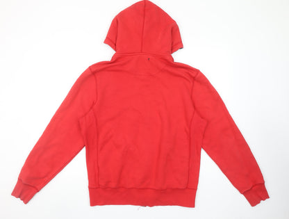 Mens UK Size M Nike Red Full Zip Hoodie