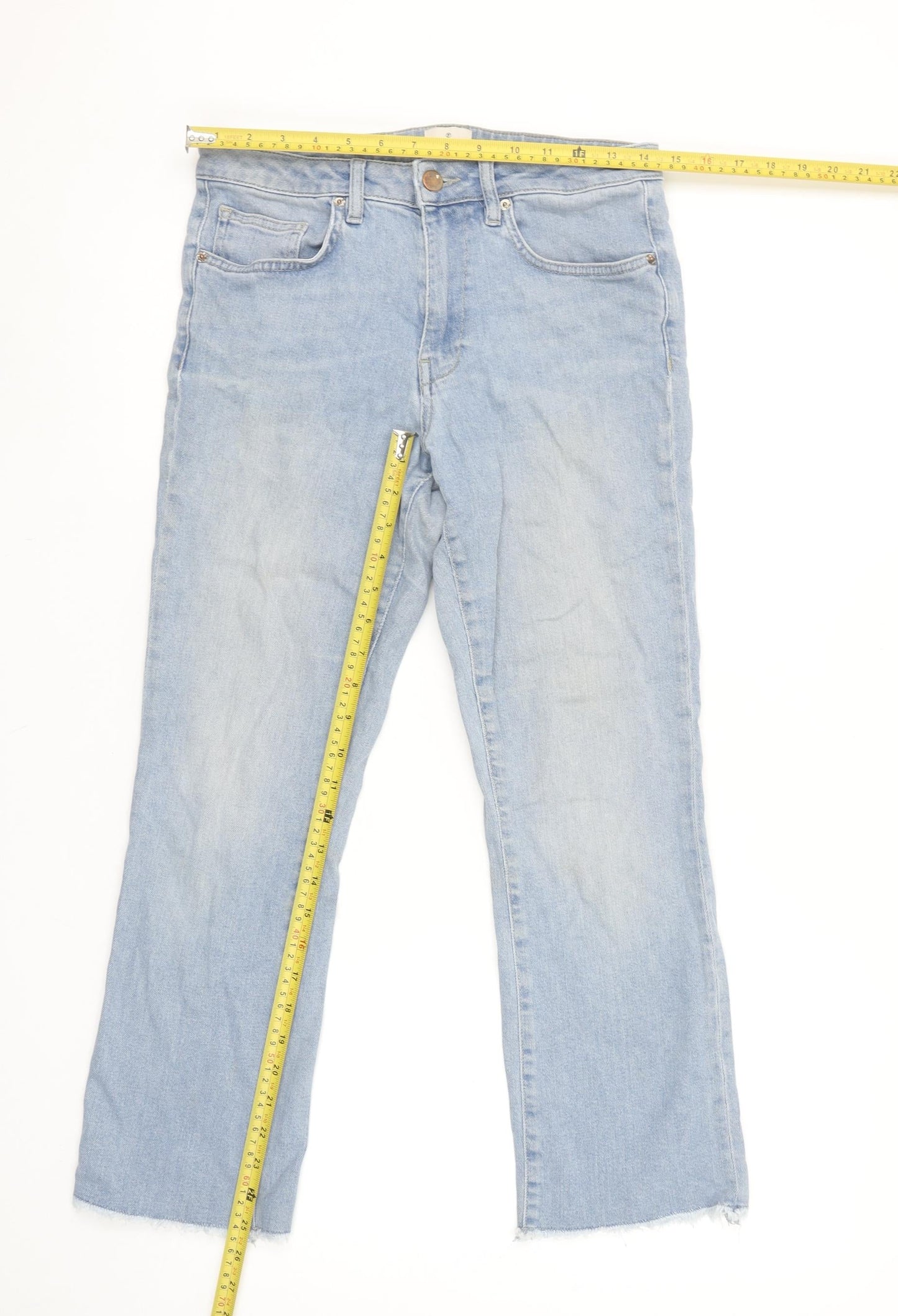 French Connection Women's Blue Straight Leg Denim Jeans Size 10