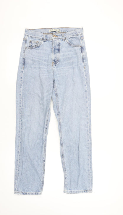 Denim Co. Women's Blue High Rise Straight Jeans Size 4