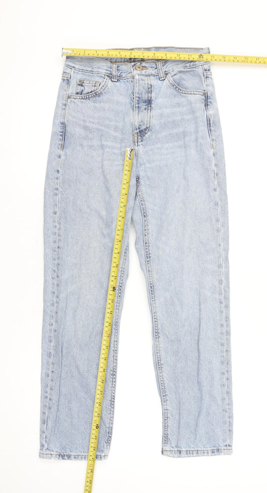 Denim Co. Women's Blue High Rise Straight Jeans Size 4