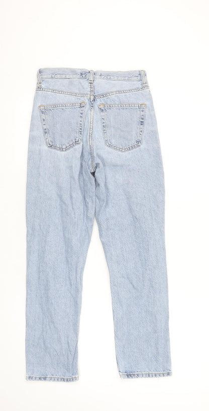 Denim Co. Women's Blue High Rise Straight Jeans Size 4