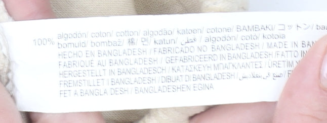 Bershka Women’s Beige Corduroy Jogger Trousers Size 6