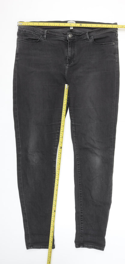 Womens UK Size 18L White Stuff Slim Fit Skinny Black Jeans