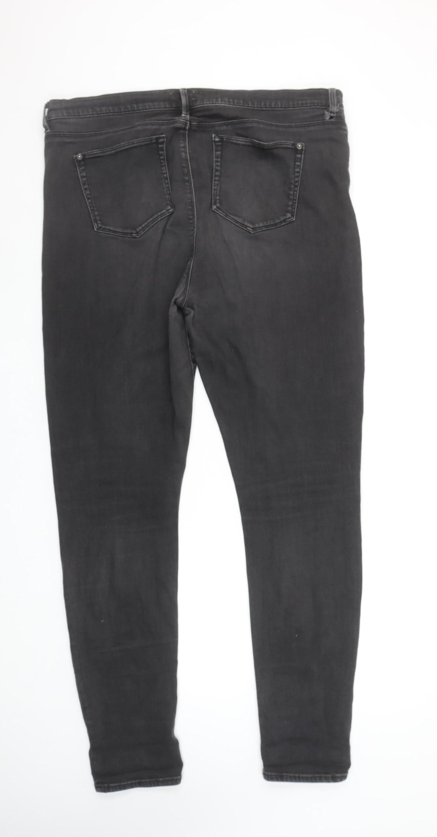 Womens UK Size 18L White Stuff Slim Fit Skinny Black Jeans