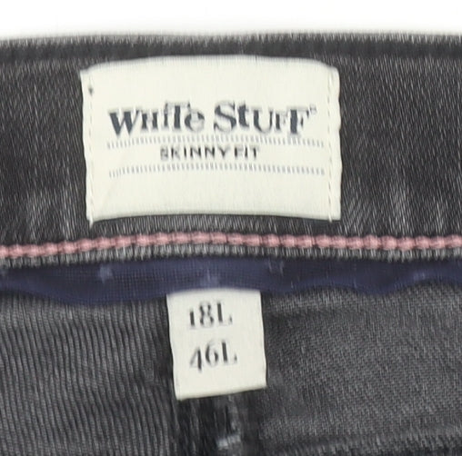 Womens UK Size 18L White Stuff Slim Fit Skinny Black Jeans