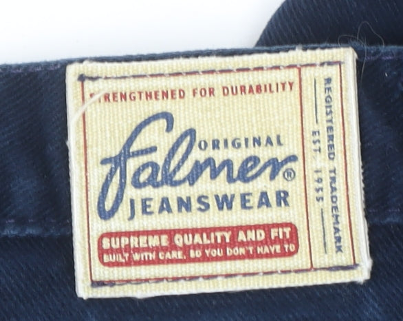 Womens UK Size 10 Falmer Jeanswear Regular Fit Jeans Blue Trousers