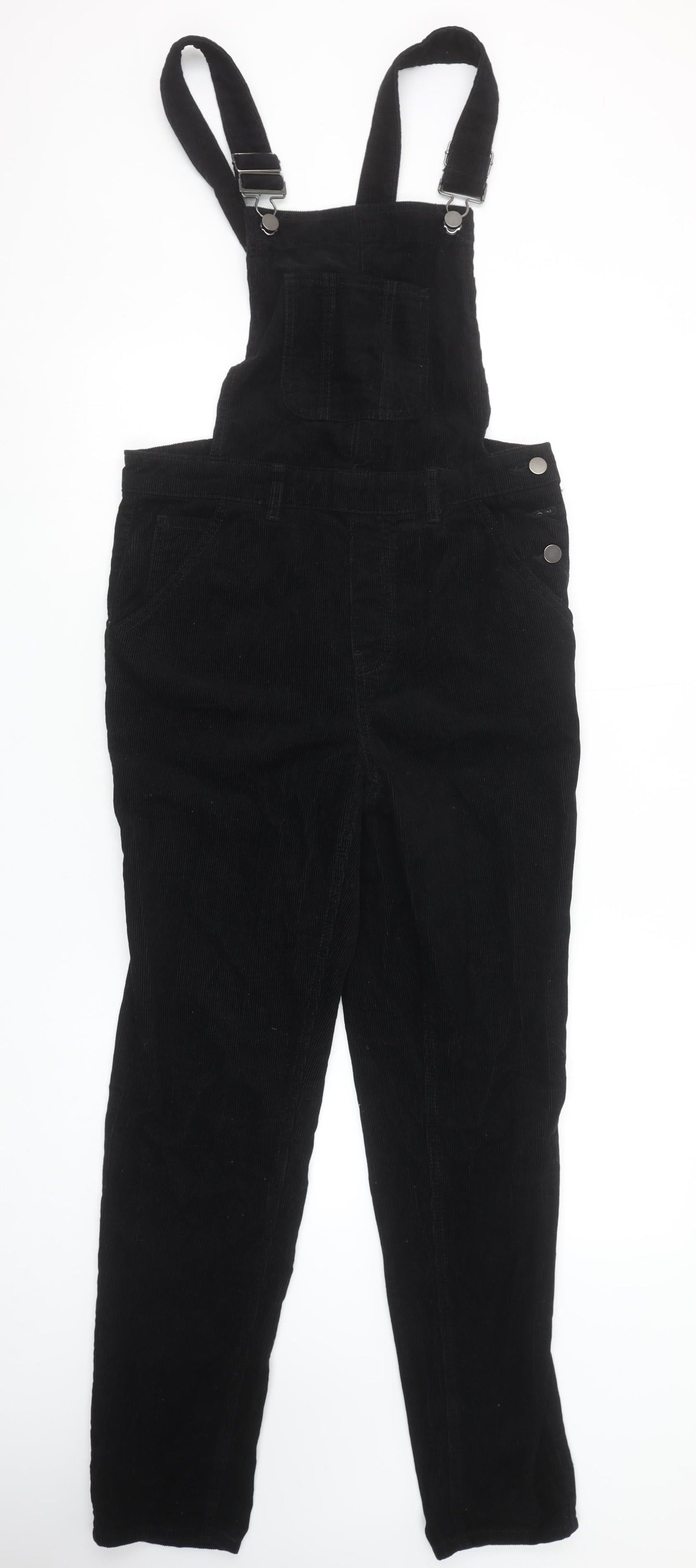 Womens UK Size 8 TU One-Piece Black Dungaree