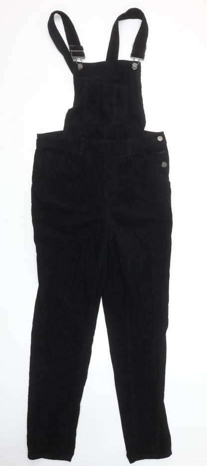 Womens UK Size 8 TU One-Piece Black Dungaree