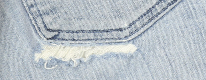 Levi's 514 Men's Blue 36x32 Straight Fit Distressed Jeans