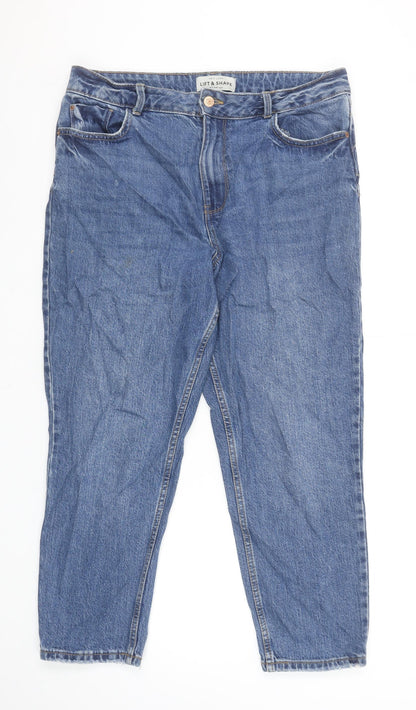 New Look Women’s Blue Lift & Shape High Rise Slim Jeans UK 12