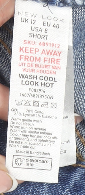 New Look Women’s Blue Lift & Shape High Rise Slim Jeans UK 12