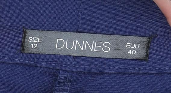 Womens UK Size 12 Dunnes Regular Fit BusinessCasualWorkwear Blue Trousers