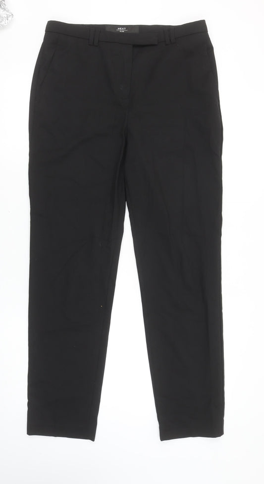 Next Women’s Black Slim Fit Dress Trousers Size 10L