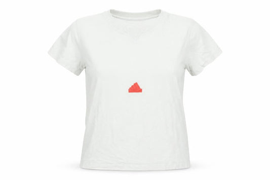 Womens UK Size M adidas White Basic T-Shirt