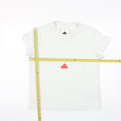 Womens UK Size M adidas White Basic T-Shirt