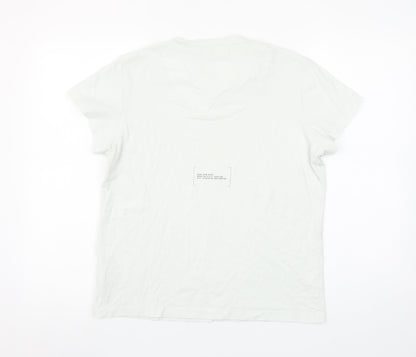 Womens UK Size M adidas White Basic T-Shirt