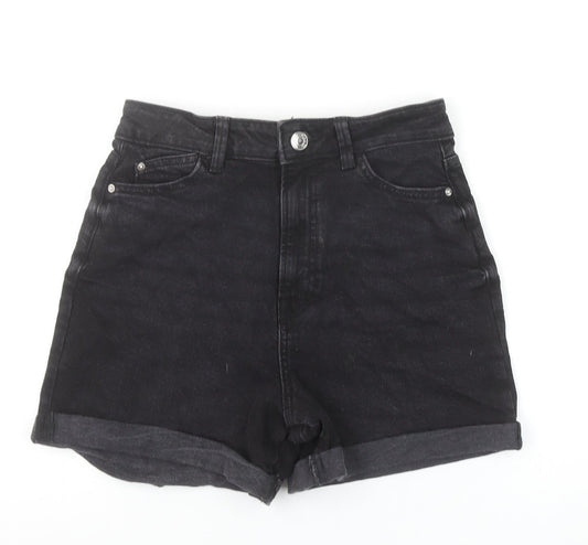 Primark Denim Co Women Black Size 8 High Rise Denim Shorts