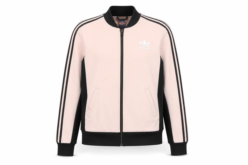 Womens UK Size 10 adidas Pink Full Zip Sweatshirt