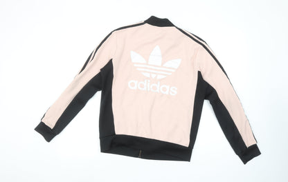 Womens UK Size 10 adidas Pink Full Zip Sweatshirt