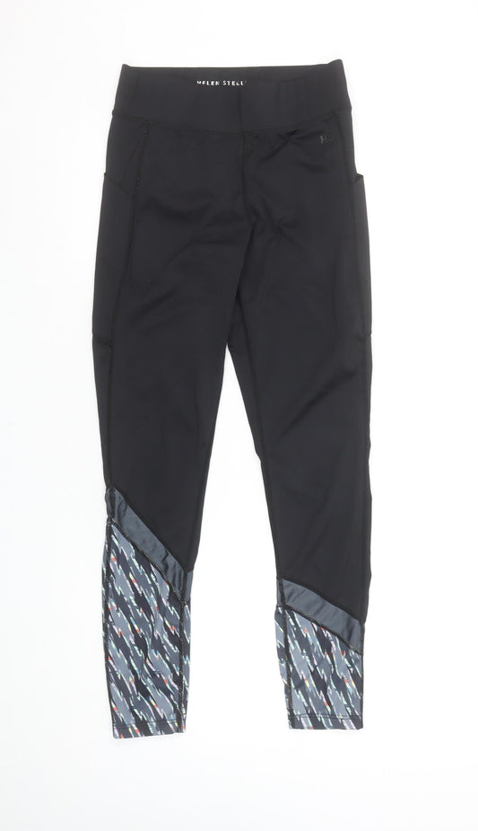 Womens UK Size S Helen Steele x Dunnes Stores Slim Fit Capri Black Leggings